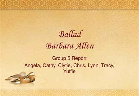 The Ballad of Barbara Allen - Bir Sevgi Hikayesinin Acı ve Keşke Öyküsü!